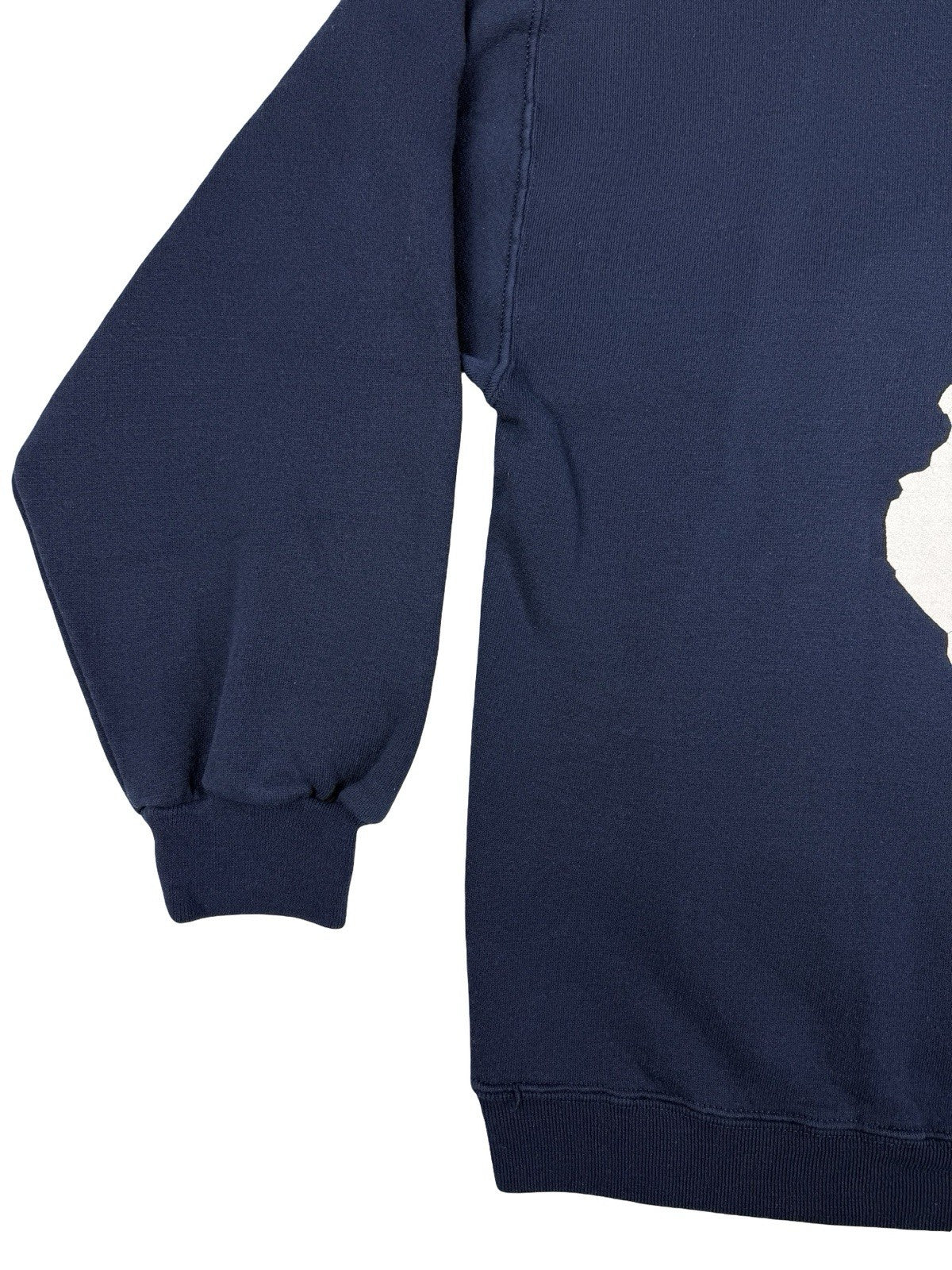 Russell Blue Printed Vtg American School Baseball Hoodie Large