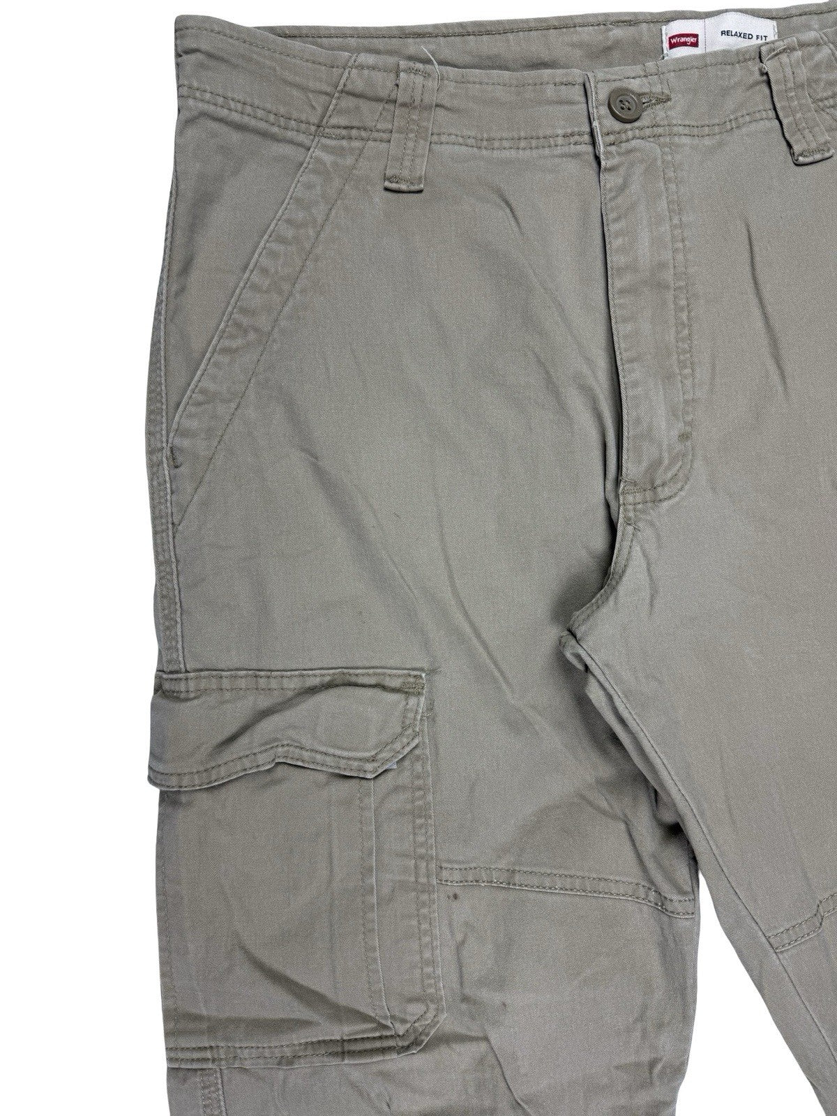 Wrangler Beige Relaxed Fit Cargo Trousers 32W 32L