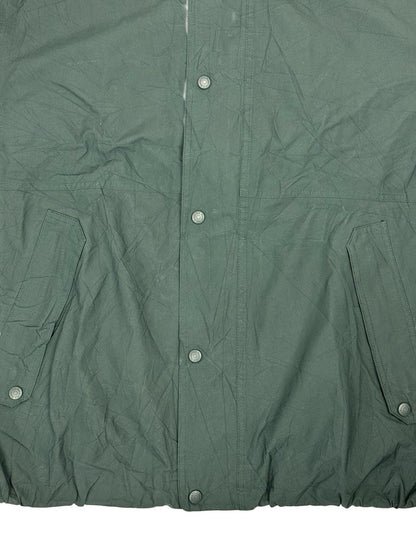 LL Bean Green Retro Zip Windbreaker Jacket XL