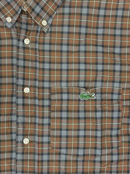 Chemise Lacoste Vintage Multicoloured Plaid Shirt Large