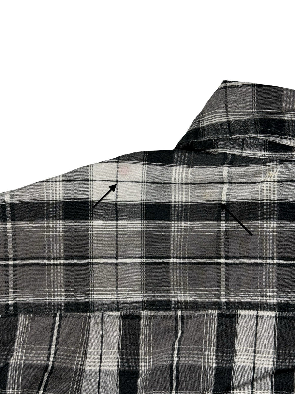 Carhartt Essential Relaxed Fit Grey Plaid Short Sleeve Shirt Medium
