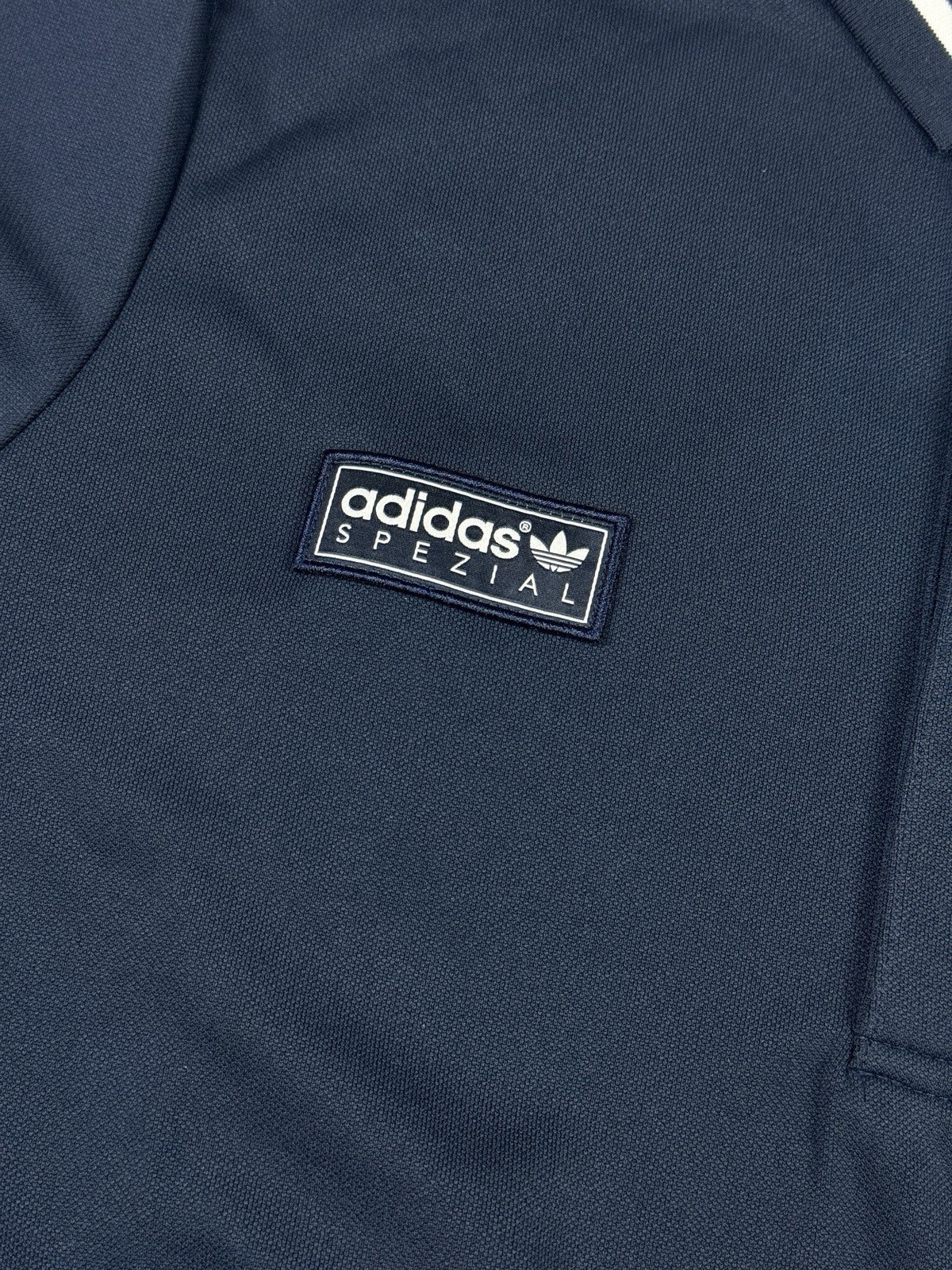Adidas Spezial Blue Long Sleeve Polo Shirt Top Brand New