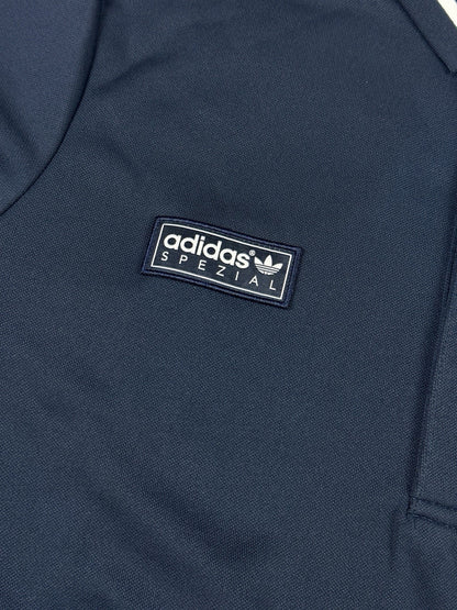 Adidas Spezial Blue Long Sleeve Polo Shirt Top Brand New