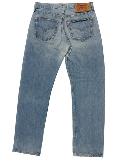 Levi's 501 Light Blue Straight Leg Denim Jeans 32W 32L