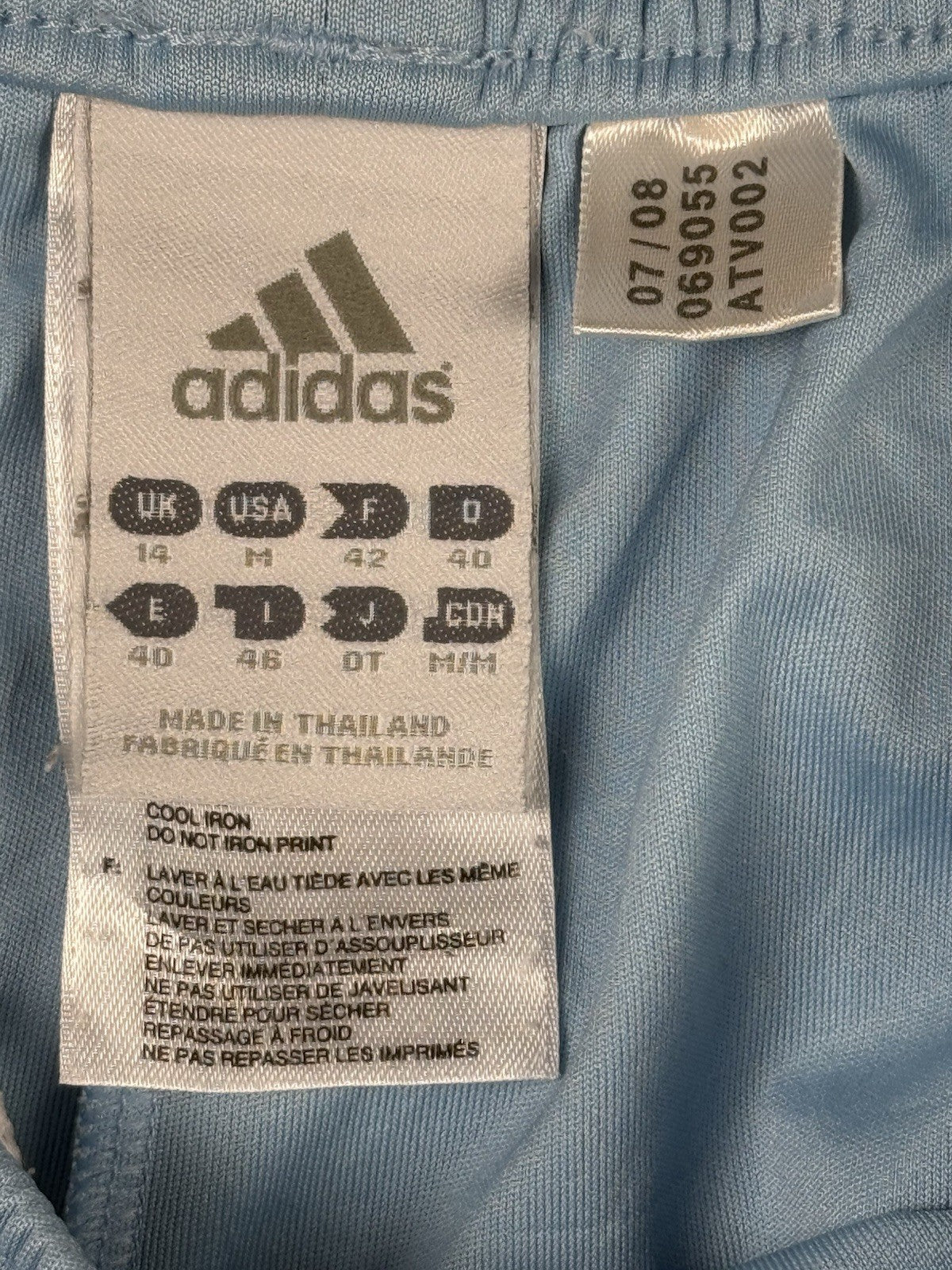 Adidas Y2K 00's Blue Climalite Sport Training Shorts Women's Medium (14)