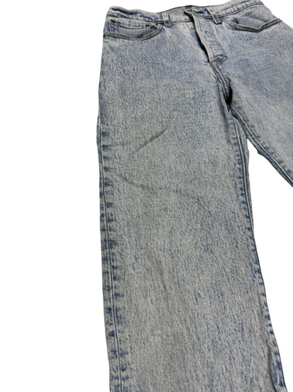 Levi's 501 Blue Denim Jeans Size 27W 26L