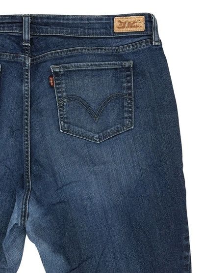 Levi's Blue Mid Rise Skinny Denim Jeans 38W 30L