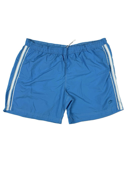Lotto Retro Y2K Blue Mesh Web Lined Swim Short Trunks 3XL