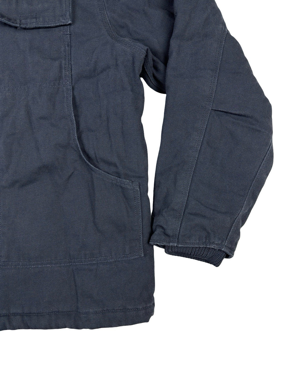 Tri-Mountain Retro Blue Insulated Zip Americana Work Jacket Large