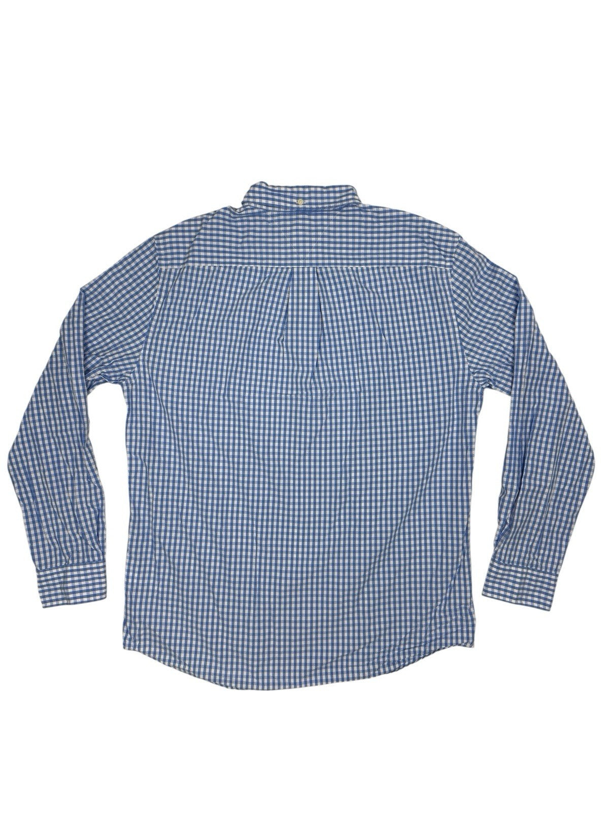 Tommy Hilfiger Blue Check Classic Fit Collared Shirt Large