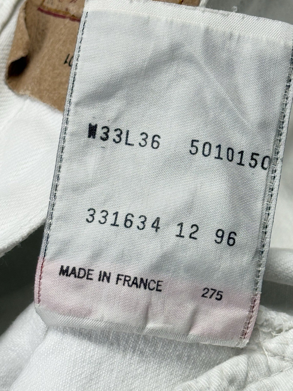 Levi's 501 Vintage 90's White Denim Jeans 33W 32L