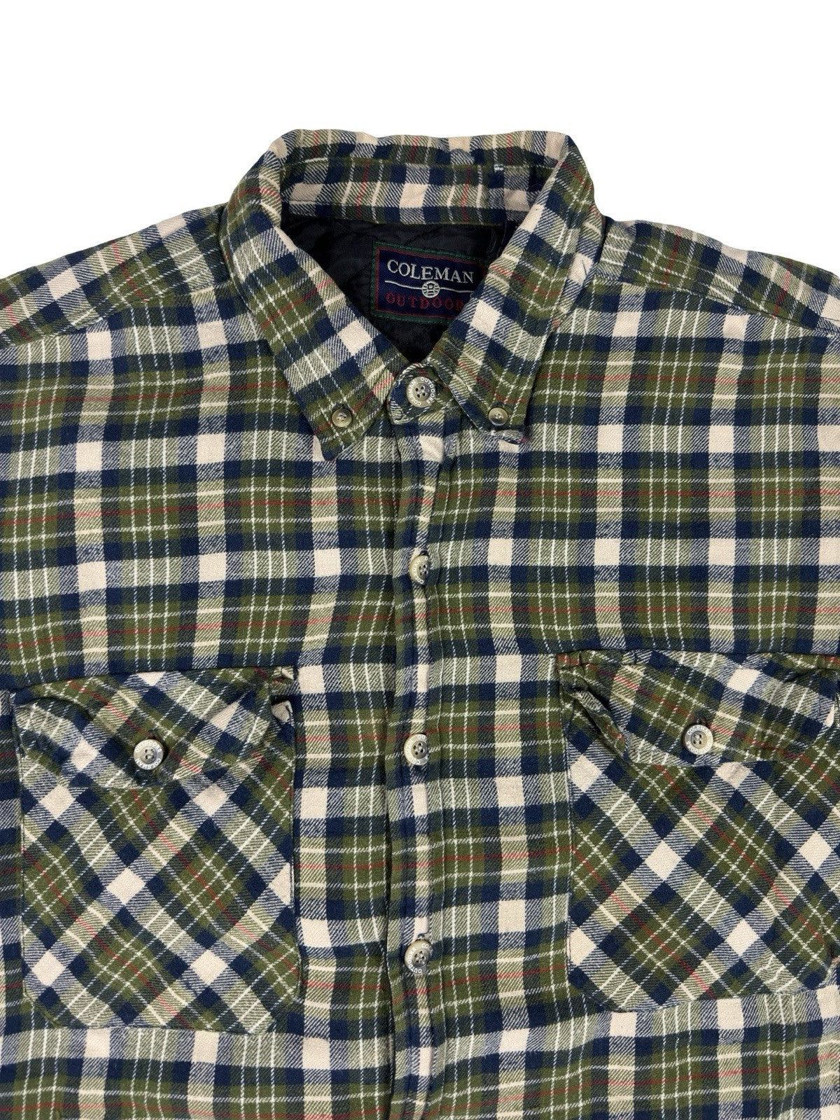 Coleman Outdoor Quilt Lined Plaid Shirt Jacket Lumberjack Grunge XL