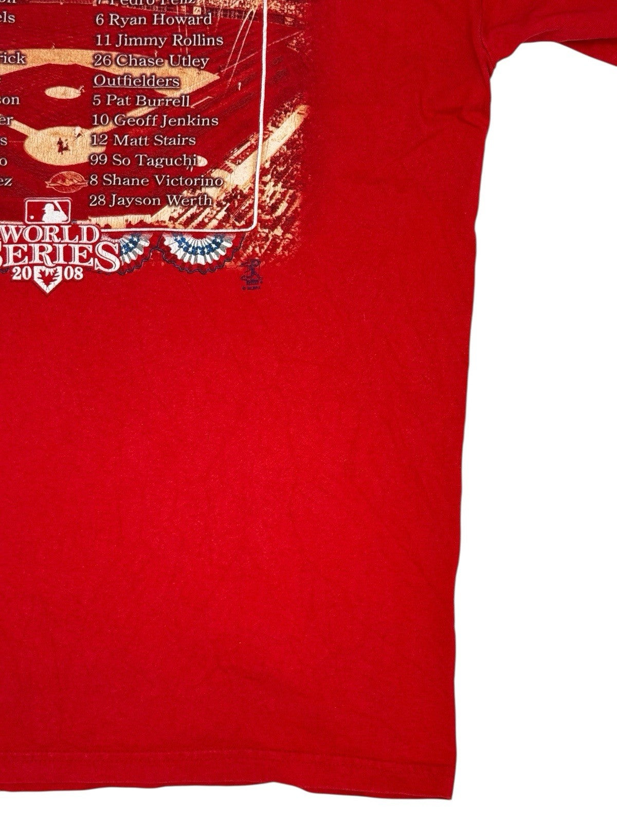 Philadelphia Phillies Red 2008 World Series Champions Top XL