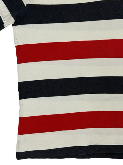 Tommy Hilfiger Retro Multicoloured Striped Polo Top XL