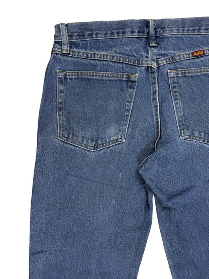 Rustler Wrangler Regular Fit Straight Leg Blue Denim Jeans 32W 30L