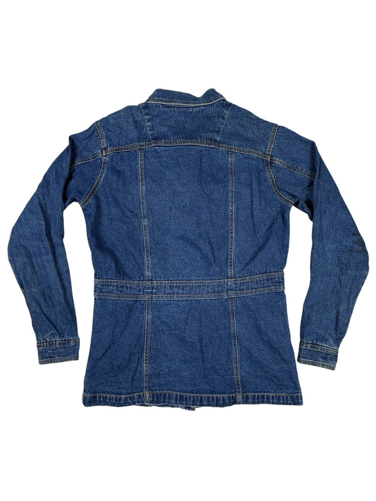 Bill Blass Retro Y2K Blue Denim Jacket Women's Small