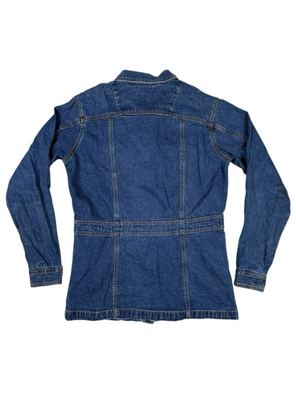 Bill Blass Retro Y2K Blue Denim Jacket Women's Small