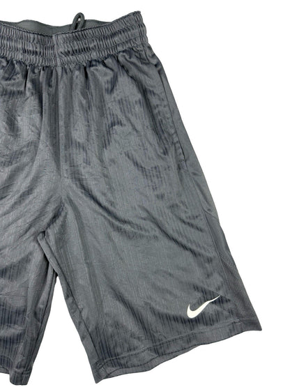 Nike Dri -FIT Grey Striped Layup 2.0 Basketball Sport Shorts Small