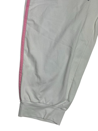 Adidas White Climalite Tracksuit Bottom Joggers Small (Size 8/10) WOMENS