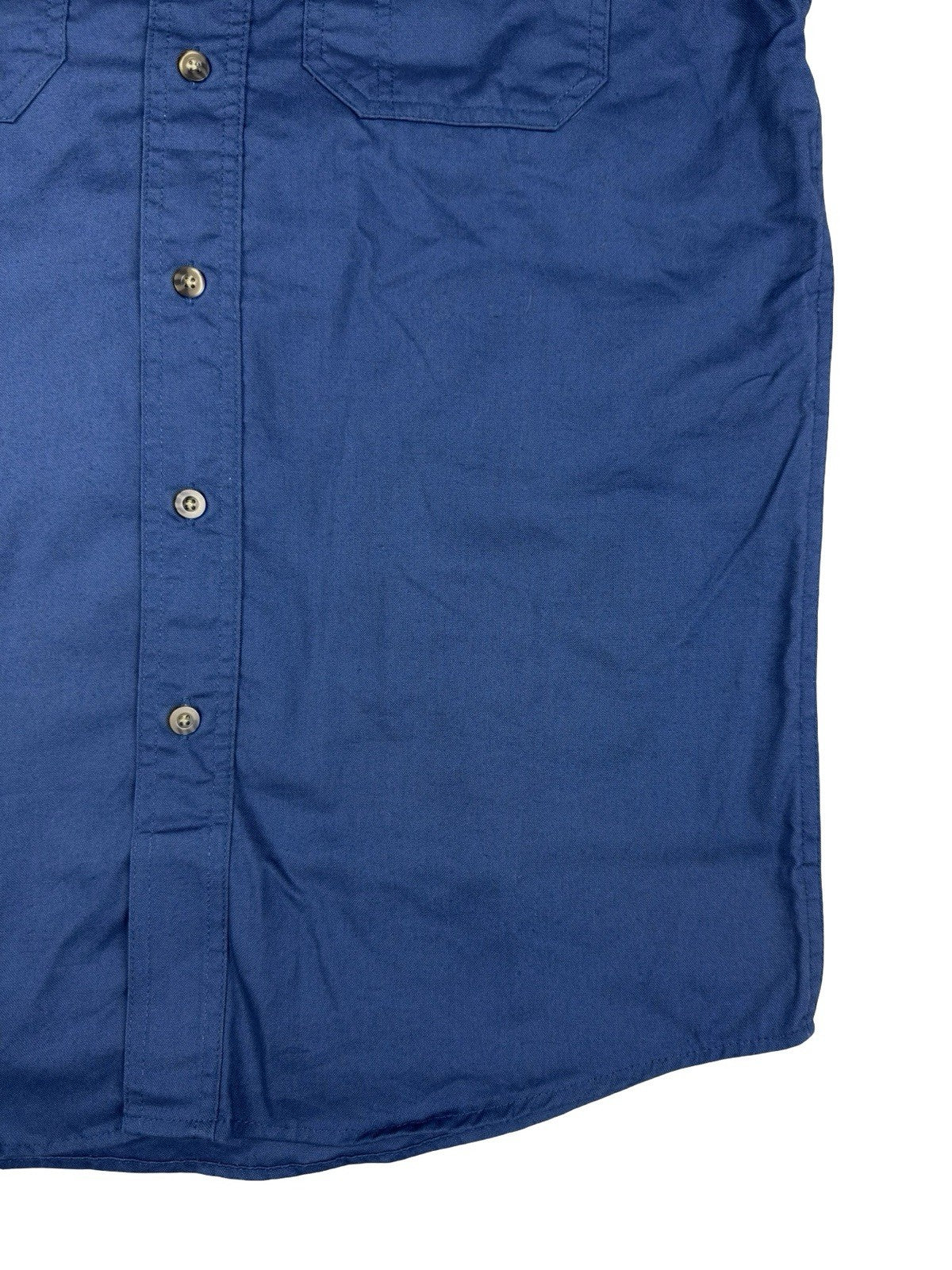 Carhartt Blue Short Sleeve Button Work Shirt Medium
