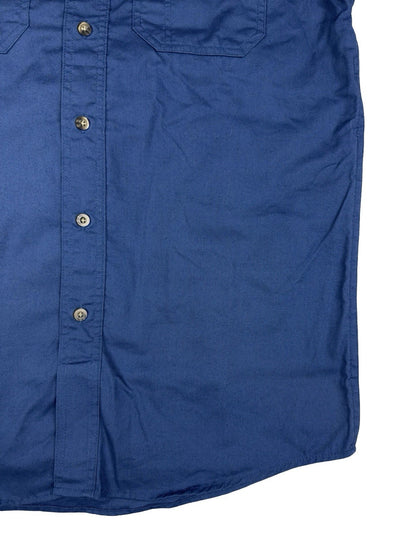 Carhartt Blue Short Sleeve Button Work Shirt Medium