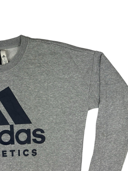 Adidas Grey Big Logo Jumper Medium