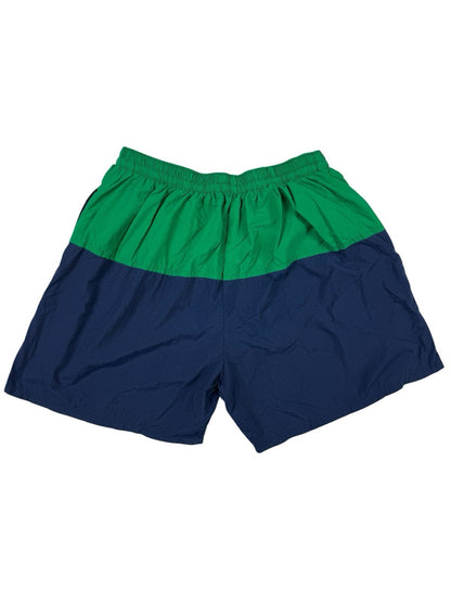 Lacoste Blue Retro Lined Nylon Sport Shorts Large