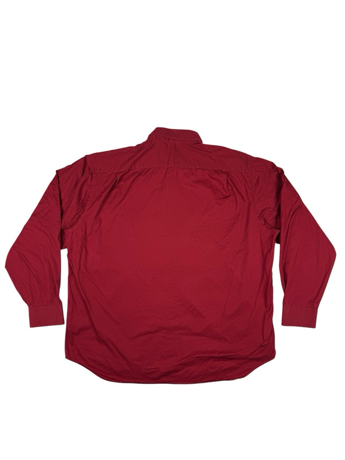 IZOD Retro Red Button Up Collared Shirt 2XL