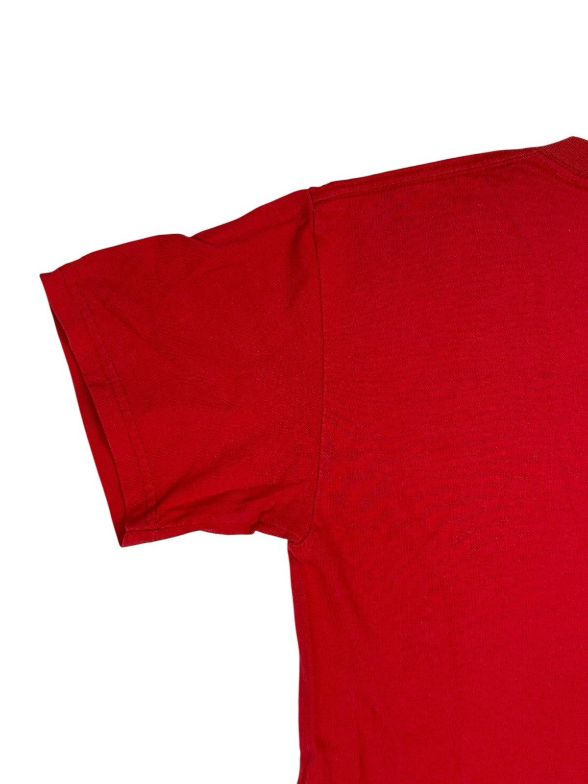 Wisconsin Football Retro Red American College Apparel Printed Top Small