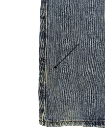 Levi's 501 Blue Straight Leg Denim Jeans 30W 34L