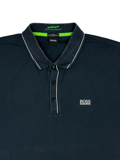 Hugo Boss Blue Slim Fit Polo Top XL
