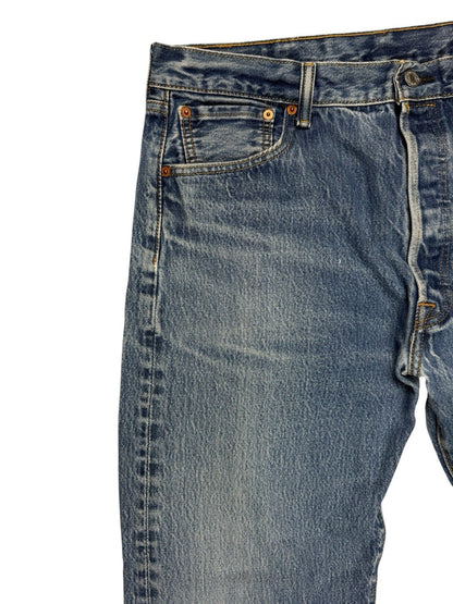 Levis Mid Blue Straight Leg Denim Jeans 38W 30L