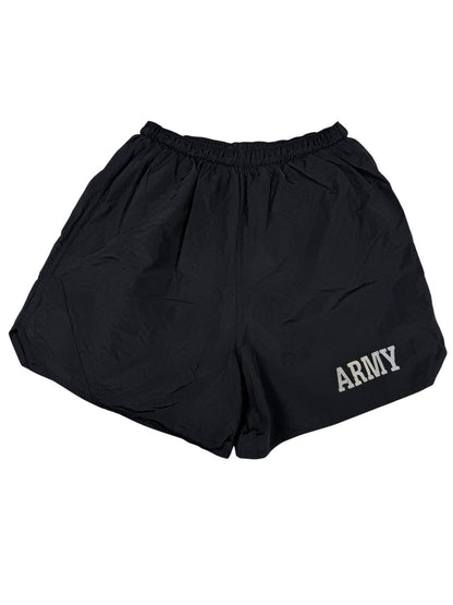 Retro US Army Black Sport Sweat Running Shorts XS/Small