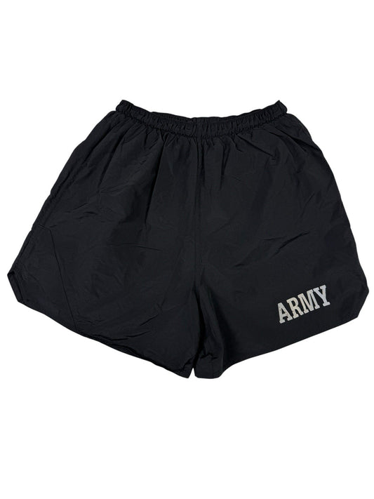 Retro US Army Black Sport Sweat Running Shorts XS/Small