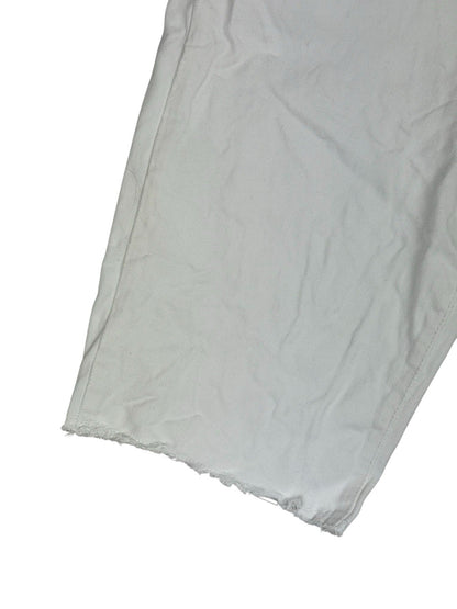 Calvin Klein White Cut Off Jean Shorts Size 10 (28W)