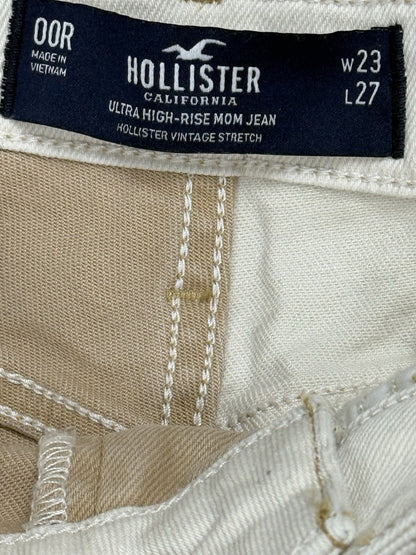 Hollister Two-Tone Ultra High Rise Mom Jeans 23W 27L