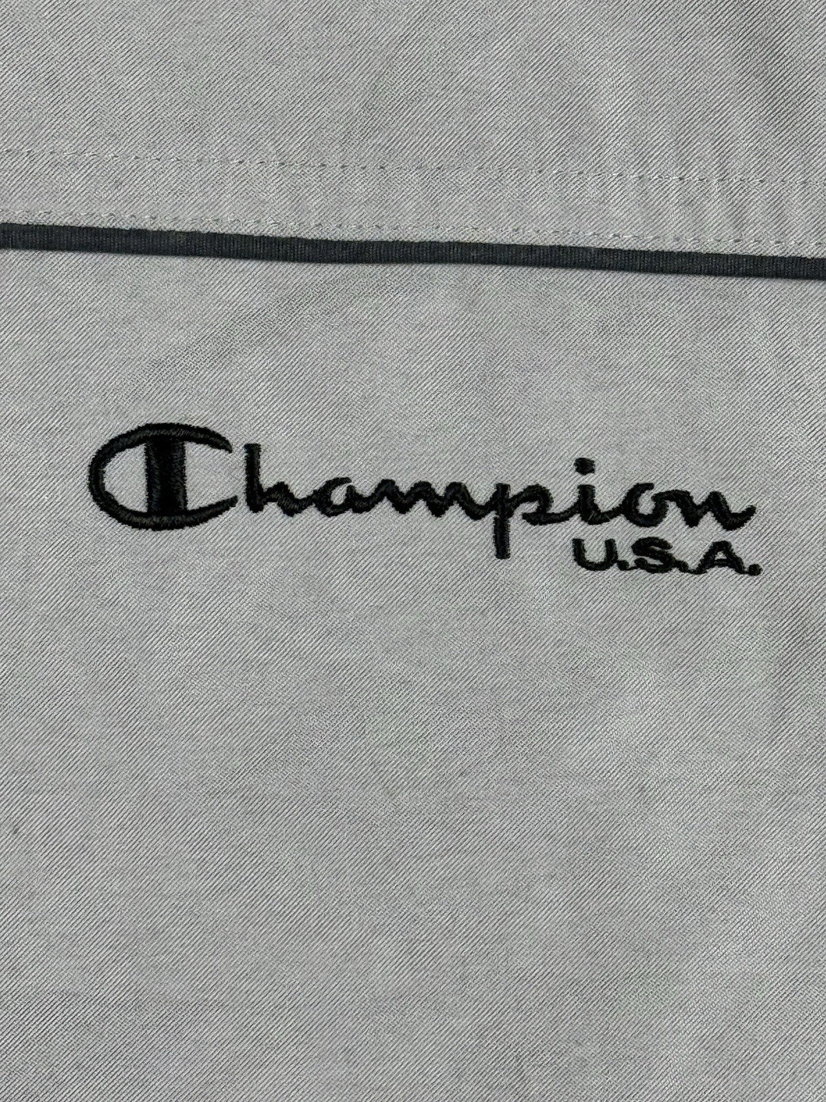 Champion Retro Grey Lined Zip Track  Jacket 2XL