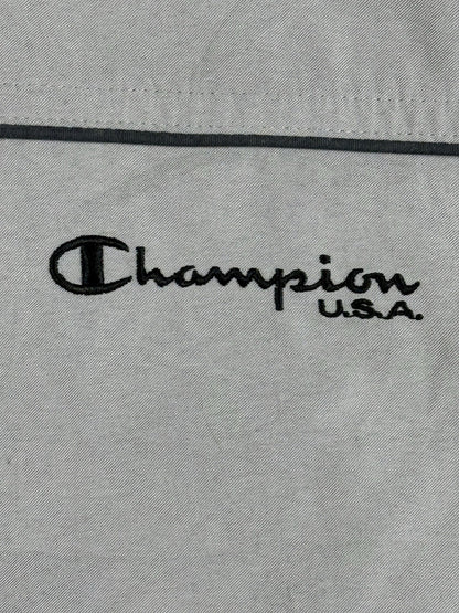 Champion Retro Grey Lined Zip Track  Jacket 2XL