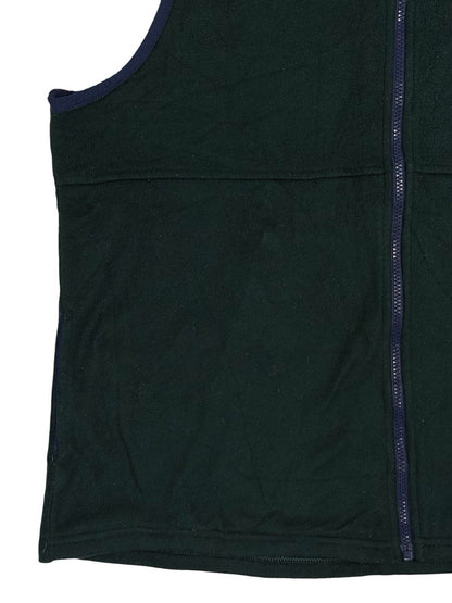 LL Bean Green Micro Pile Fleece Gillet Bodywarmer XL