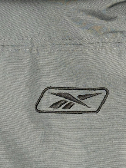 Reebok Grey Retro Lined Zip Track Jacket 2XL