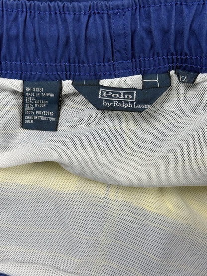 Polo Ralph Lauren Retro Blue Lined Swim Trunk Shorts XL