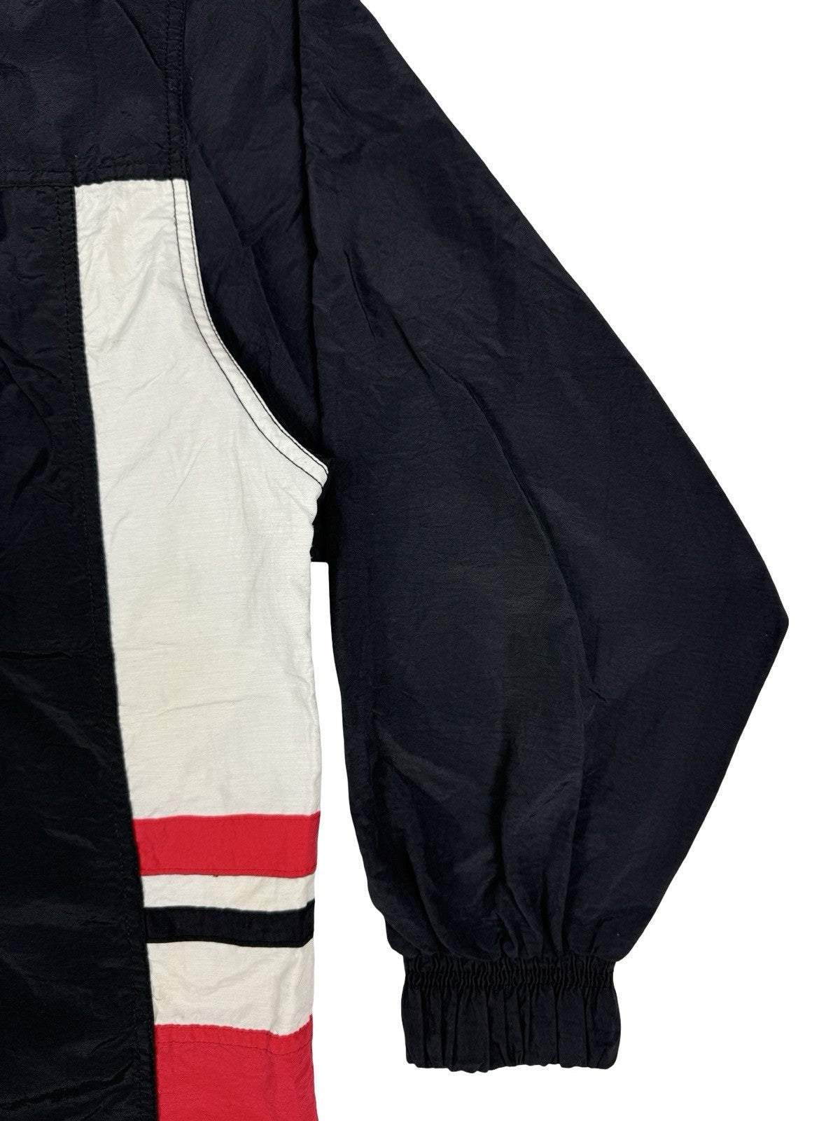 Starter Vintage NBA Chicago Bulls Black Windbreaker Jacket Medium