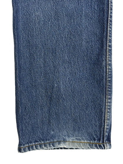 Levi's 501 Retro Blue Straight Leg Denim Jeans 32W 36L Made In USA