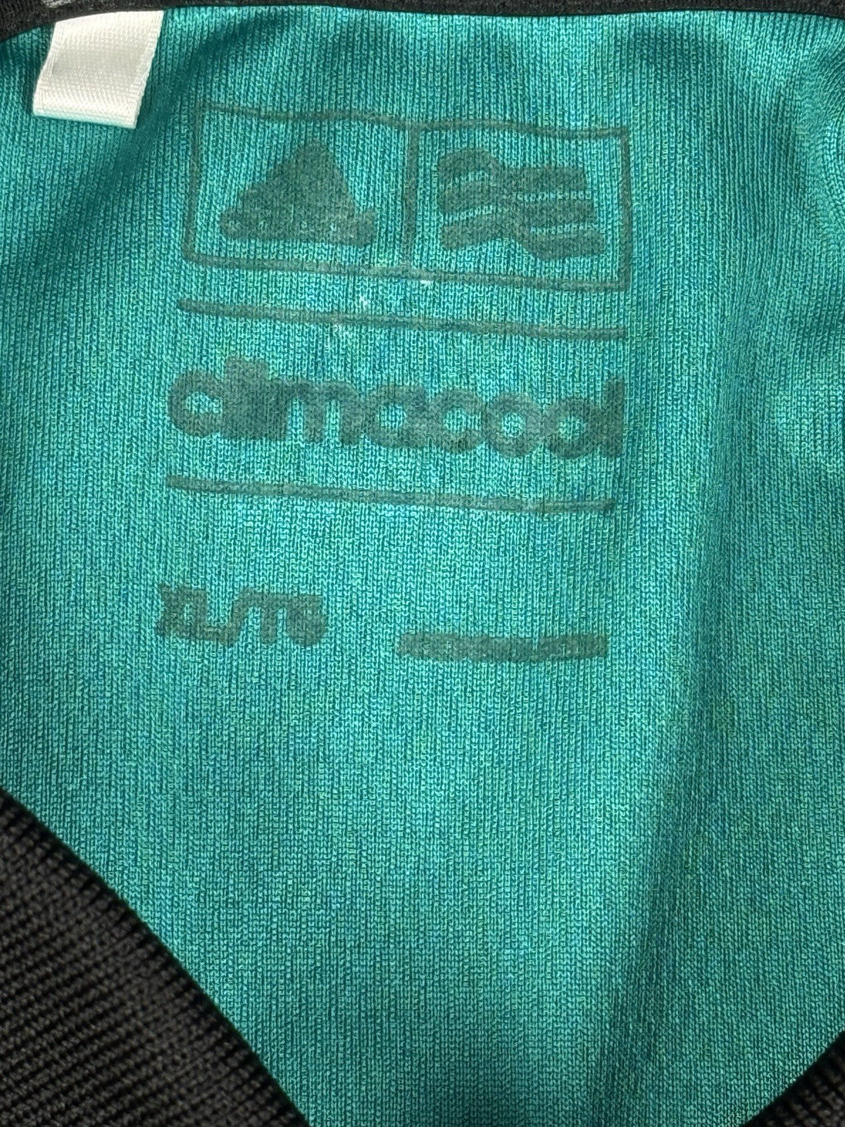 Adidas Green Topography Pattern Climacool Polyester Polo Top XL