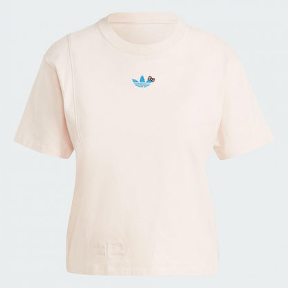Adidas Originals x Hello Kitty Pink Trefoil Bow Women's Top New