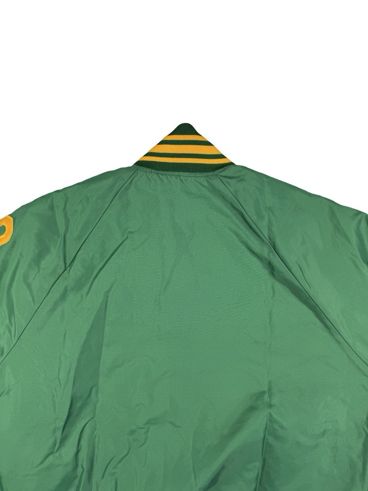 Vintage Green Insulated MVP American Football Letterman Jacket Medium