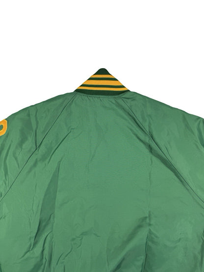 Vintage Green Insulated MVP American Football Letterman Jacket Medium