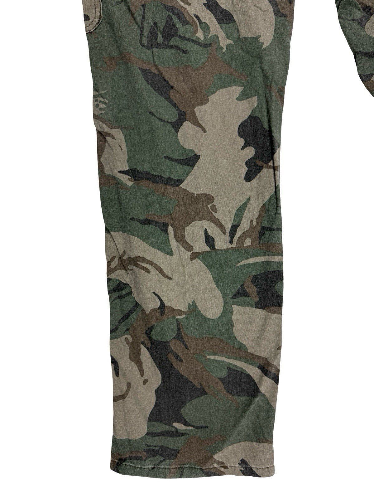 Wrangler Green Camo Cargo Trousers Relaxed Fit 32W 32L