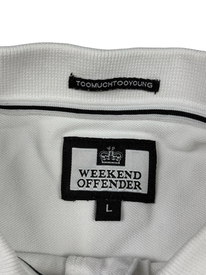 Weekend Offender White Polo Top Large