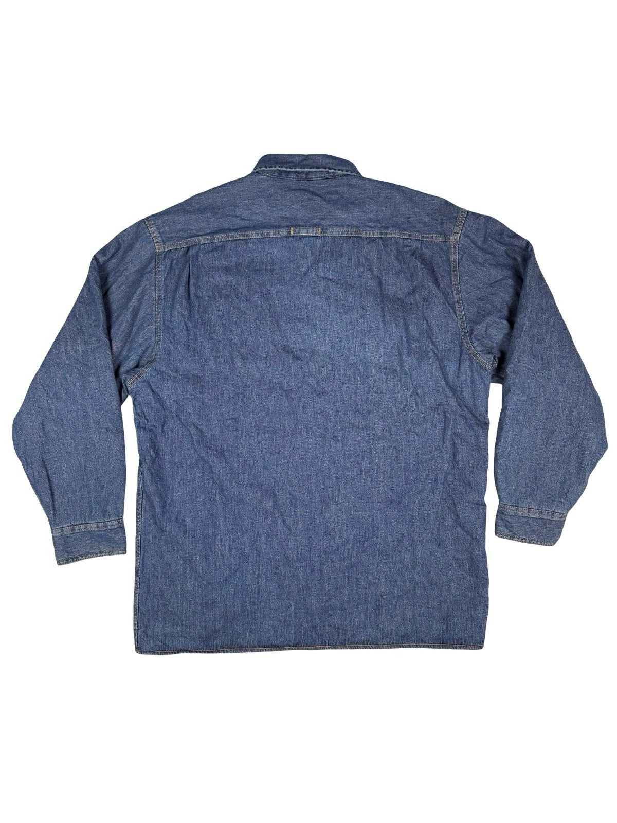 Levi's Blue Sherpa Fleece Lined Haywood Denim Button Shirt Jacket Large